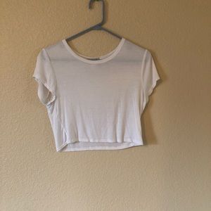 White crop top